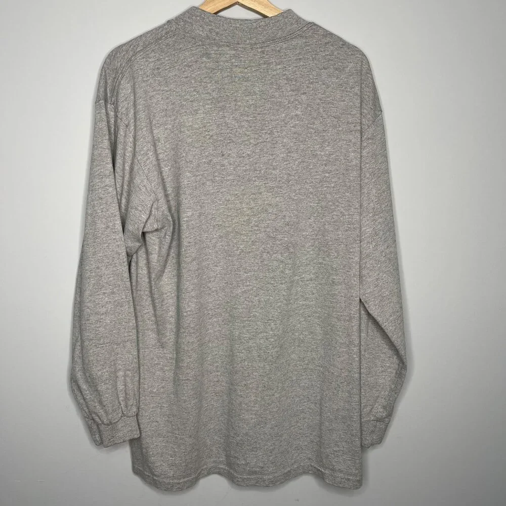 Mens Large Grey Nike Long sleeve‎ tee t shirt